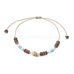 3Pcs 3 Styles Summer Beach Starfish Turtle Shell Shape Adjustable Anklets&nbsp;AJEW-AN00635