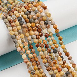 Natural Crazy Lace Agate Beads Strands&nbsp;X-G-A129-3mm-17