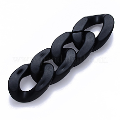 Opaque Spray Painted Acrylic Linking Rings&nbsp;OACR-S036-001A-I07