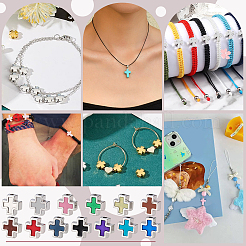 78Pcs 13 Colors Alloy Enamel Beads&nbsp;FIND-PH0026-52