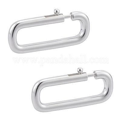 2Pcs 925 Sterling Silver Spring Ring Clasps&nbsp;STER-WR0001-08-1