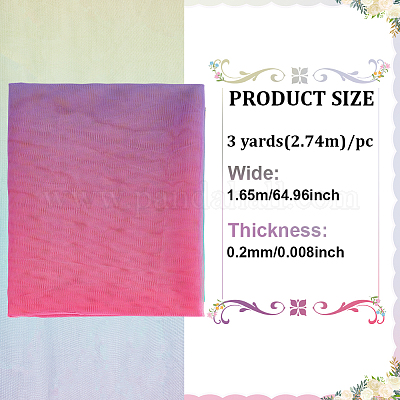 ポリエステル生地  DIYクラフト用品  カラフル  1650x0.2mm  3ヤード/個&nbsp;FIND-WH0148-728-1