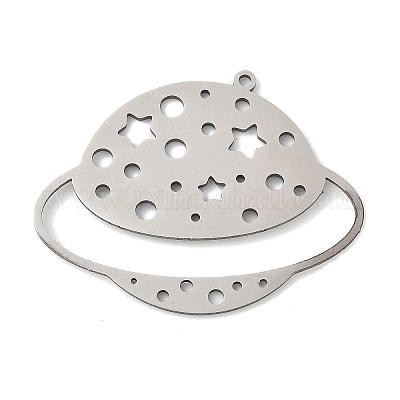 ステンレスペンダント201個 レーザー切断 星のチャーム付きUFO