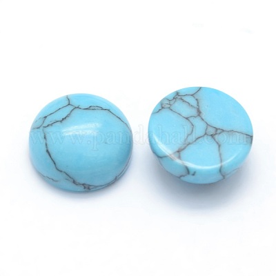 Synthetic Turquoise Cabochons&nbsp;G-P393-R13-10MM-1