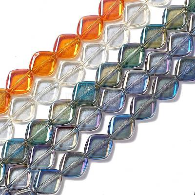 Electroplate Glass Beads Strands&nbsp;EGLA-L032-FR-1