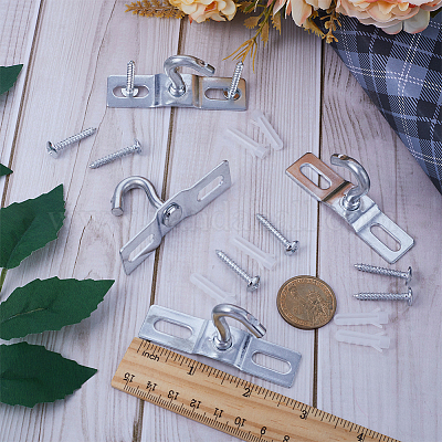 Iron Pad Eye Plate Ceiling Hooks&nbsp;AJEW-WH0038-62P-01-1