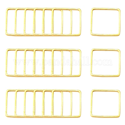 Square Brass Linking Rings&nbsp;EC03010mm-G-1