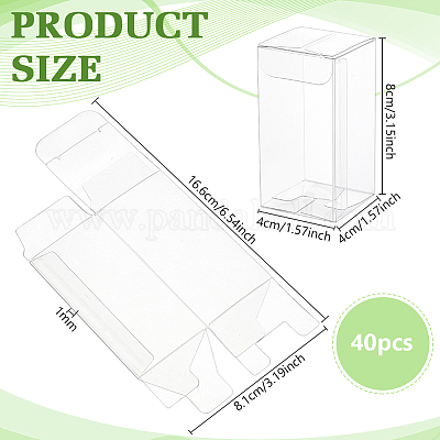 Rectangle PVC Packaging Boxes&nbsp;CON-WH0099-30A-1