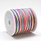 Nylon Braided Cord, Chinese Knotting Cord for Jewelry Making Macrame Craft, Colorful, 0.4mm, about 174.98 Yards(160m)/Roll