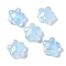 Baking Paint Glass Beads, Star, Light Sky Blue, 11.5x12x6.5mm, Hole: 1.2mm