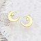 Alloy Pendants, Golden, Moon, 21x17mm