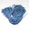 Polyester & Spandex Cord Ropes, 1 Inner Core, with Patterns, for Shoe Lace Cord Making, Royal Blue, 2mm, about 109.36 yards(100m)/bundle