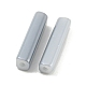 電気メッキガラスビーズ  多面カット  長方形  ライトスチールブルー  19.5~20x4x4mm  穴：1mm&nbsp;GLAA-D024-01G-3
