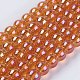 Electroplate Glass Beads Strands&nbsp;GLAA-K025-FR-10mm-A-2