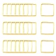 Square Brass Linking Rings&nbsp;EC03010mm-G-1