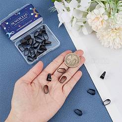 304ステンレススチールスナップオンベイル30個  ブラック  13x8.5x7mm  インナー：12x7mm&nbsp;STAS-SC0007-70A
