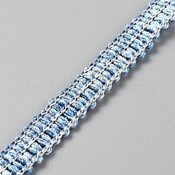 ポリエステル編組レースリボン  衣類用アクセサリー  ギフトデコレーション  空色  1/2インチ（13mm）&nbsp;OCOR-WH20006-65D