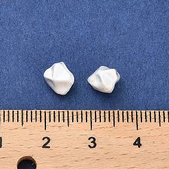 マット合金ビーズ  スター  マットシルバーカラー  7x7x5.5mm  穴：1mm&nbsp;PALLOY-R145-05MS