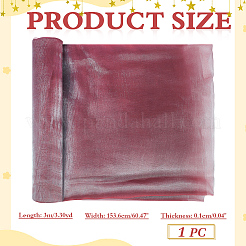 ポリエステルメッシュ生地  diy の花嫁ベール帽子魅惑的な  レッド  1536x0.1mm&nbsp;DIY-WH0899-732A