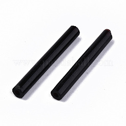 ガラス竹ビーズ  丸い穴  不透明色  ブラック  20x2.5mm  穴：1mm  約2250個/袋&nbsp;SEED-S043-01C-01