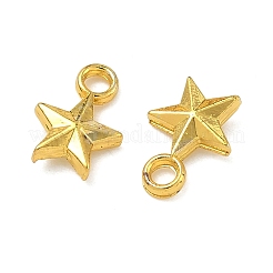 合金ペンダント  スターのチャーム  ゴールドカラー  11x8x3mm  穴：1.8mm&nbsp;PALLOY-F321-01A-G