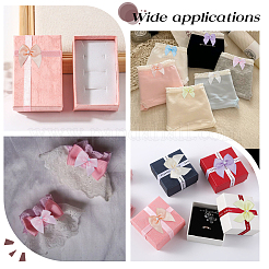 90個6色のポリエステル製蝶結び飾りアクセサリー  プラスチック模造真珠付き  のための diy 衣装  靴の装飾  ミックスカラー  22.5x23.5x3.5mm  15個/カラー&nbsp;DIY-WR0004-59