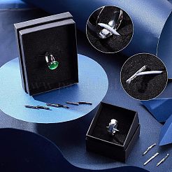 弾性有刺鉄線  ステンレス鋼パーツ  指輪固定用  ホワイト  25~53x1mm  300個/箱&nbsp;FIND-UN0001-03P