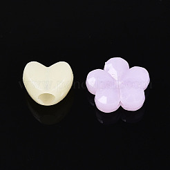プラスチックビーズ  模造ゼリー  混合図形  ミックスカラー  5.5~23.5x5.5~21.5x3.5~11mm  穴：1.2~4mm  約1282個/500g&nbsp;KY-N026-02