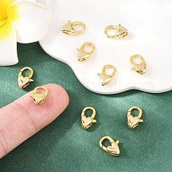 シェグレース 真鍮製ロブスタークラスプ  長持ちメッキ  カドミウムフリー＆ニッケルフリー＆鉛フリー  18KGP本金メッキ  12x8x4mm  穴：1mm&nbsp;XGR0013P-06P