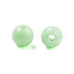 プラスチックビーズ  ラウンド  淡緑色  6x5.5mm  穴：1.8mm  約3846個/500g&nbsp;MACR-S378-01M