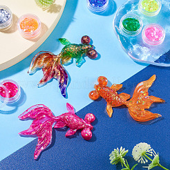 魚のDIYシリコン型  ネイルアートスパンコール/スパンコール付き  ホワイト  99x70x10mm  1 PC&nbsp;DIY-TA0011-28B