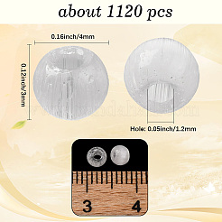 1120 個の猫の目ビーズ  ツートン  ラウンド  アリスブルー  4x3mm  穴：1.2mm  約1120個/セット&nbsp;GLAA-PA0001-08B