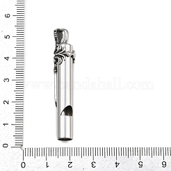316サージカルステンレス製ビッグペンダント  剣  アンティークシルバー＆ステンレス鋼の色  51x9.5x10mm  穴：5x3.5mm&nbsp;STAS-Z165-11AS