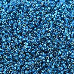 MIYUKIデリカビーズ  シリンダー  日本製シードビーズ  11/0  (db2514)duracoat 亜鉛メッキ DK カプリブルー  1.3x1.6mm  穴：0.8mm  約2000個/10g&nbsp;X-SEED-J020-DB2514