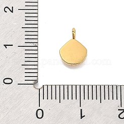 イオンプレーティング（IP）304ステンレスペンダント  シェル形状  14KGP本金メッキ  10x7x2mm  穴：1.6mm&nbsp;STAS-P379-14B-G
