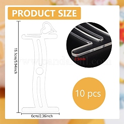 アクリル糸ボビン  ミシン糸巻き台  クロスステッチ木綿糸収納用  透明  151x60x2.5mm  10pc&nbsp;TOOL-BC0002-79C