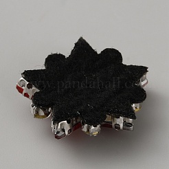 ラインストーン糸アイロン/縫い付けパッチ  ガム入り  布のアップリケ  スター  シャム  31x32x8mm&nbsp;DIY-WH0589-98D
