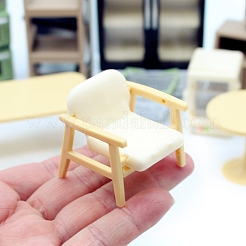 ドールハウスミニチュアソファ  ドールハウス家具アクセサリー  ミニチュアダイニングルーム用  湯通しアーモンド  36mm&nbsp;PW-WGECFF5-01