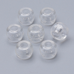 透明プラスチックビーズ  コラム  透明  9x6mm  穴：3.5mm  約1780個/500g&nbsp;MACR-S272-19D