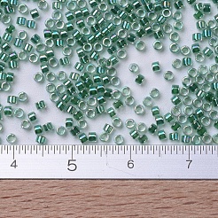 MIYUKIデリカビーズ  シリンダー  日本製シードビーズ  11/0  (db0060) ライムラインクリスタル ABS  1.3x1.6mm  穴：0.8mm  約2000PCS /ボトル  10 G /ボトル&nbsp;SEED-JP0008-DB0060
