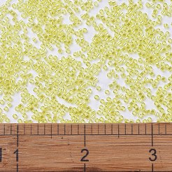 MIYUKIデリカビーズ  シリンダー  日本製シードビーズ  11/0  （db1886)透明な黄色の光沢  1.3x1.6mm  穴：0.8mm  約2000PCS /ボトル  10 G /ボトル&nbsp;SEED-JP0008-DB1886