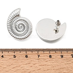 オーシャンアロイスタッドピアスセット（女性用）  プラチナ  17~30x18.5~38mm&nbsp;AL-CBA9074-02P