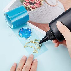 24 個 12 スタイル合金オープン バック ベゼル ペンダント  UVレジンDIY用  エポキシ樹脂  プレスジュエリー  混合図形  ゴールデン＆シルバー  2個/スタイル&nbsp;PALLOY-OC0002-92