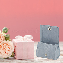 ベルベット梱包ボタンバッグ  ジュエリーポーチ  ピアス用  ブレスレット  ペンダント  スレートブルー  3.2x5.9x4cm&nbsp;ABAG-WH0040-15