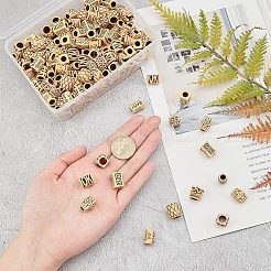 プラスチックビーズ  模造の木  大穴ビーズ  コラム  バリーウッド  15.5x14.5mm  穴：8.5mm  200個/箱&nbsp;KY-NB0001-24