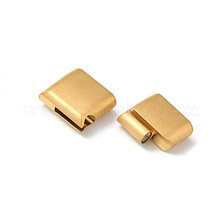 304ステンレススチール製バヨネット留め具  長方形  ゴールドカラー  21x14x5mm  穴：12x3mm&nbsp;STAS-Z147-31G-02