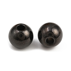 304ステンレスビーズスペーサー  ロンデル  ブラック  8x7mm  穴：2.5mm&nbsp;STAS-P197-037B-8mm