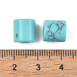 合成ターコイズビーズ  コラム  9~9.5x8.5~9.5mm  穴：3.5mm&nbsp;LS-G-I395-B10