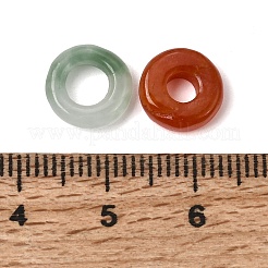 天然ミャンマー翡翠の染色リンキングリング  丸いリング  ミックスカラー  9.5~10x2~3mm  内径：3.5~4.5mm&nbsp;G-Z162-12