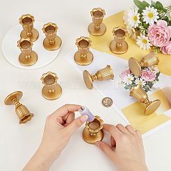 樹脂製キャンドルホルダー12個  花  ダークチソウ  49.5x62mm  内径：23mm&nbsp;AJEW-GO0005-74